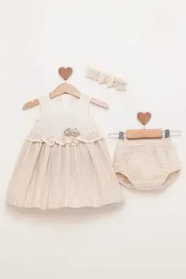 Wholesale Baby Dress Panties and Headband 6-18M BabyRose 1002-4809 BabyRose 1002-4809 - 1