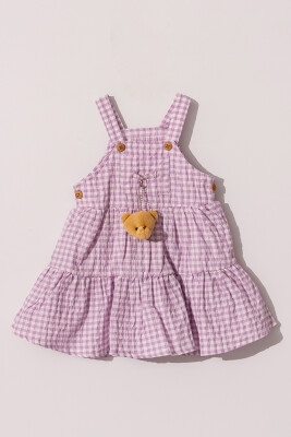 Wholesale Baby Girl Dress with Teddy Bear Accessories 6-18M Tuffy 1099-1208 - 2