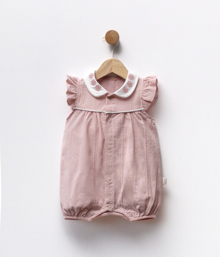 Wholesale Baby Girl Embroidered Jumpsuit 3-12M Bebbemini 2065-BM-2367 - 1