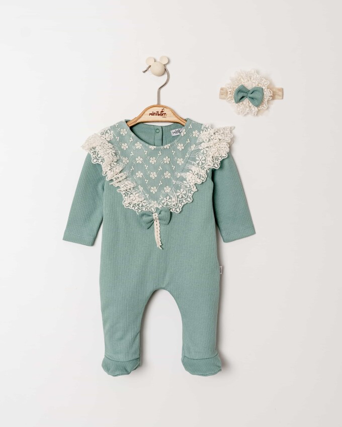 Wholesale Baby Girl Jumpsuit 0-6M Miniborn 2019-6338 - 1