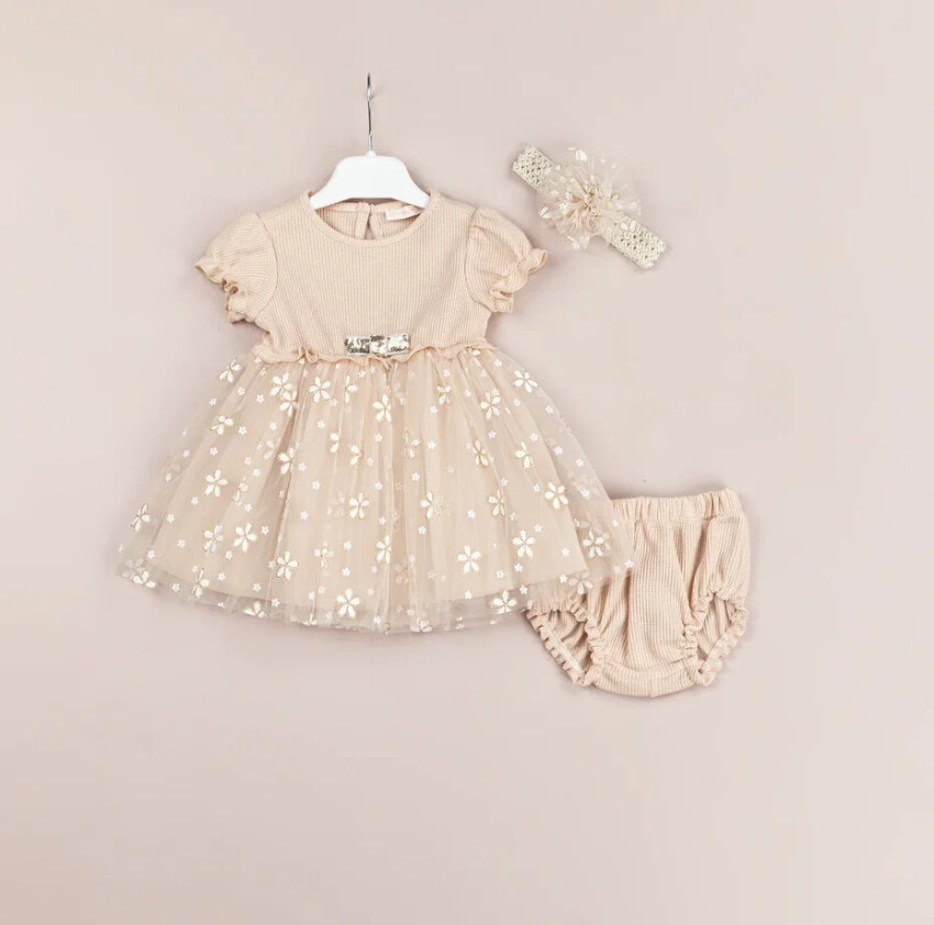 Wholesale Baby Girls 2-Piece Dress and Panties Set 3-12M BabyRose 1002-4482 - 2