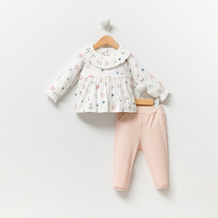 Wholesale Baby Girls 2-Pieces Body and Pants Set 3-18M Bubbles 2040-3028 - 3