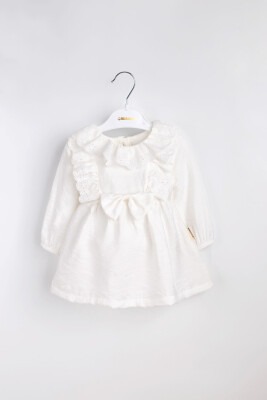 Wholesale Baby Girls Dress 6-18M Minicorn 2018-2335 Ecru