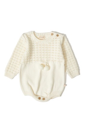 Wholesale Baby Girls Organic Cotton Romper 3-12M Uludağ Triko 1061-21026 - Uludağ Triko (1)
