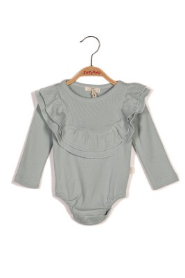 Wholesale Baby Girls Rompers Gots Certificate 100% Organic Cotton 0-36M Zeyland 1070-232M2MAC53 Мятно-зеленый