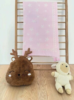 Wholesale Baby Knitted Blanket 0-24M Jojomini 1062-91102 Pink