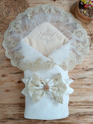 Wholesale Baby Newborn Knit Swaddles Cotton 0-18M Tomuycuk 1074-45315 - Tomuycuk