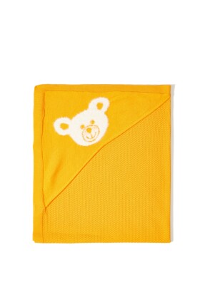Wholesale Baby Organic Cotton Knitted Blanket 0-36M Uludağ Triko 1061-21015 Orange