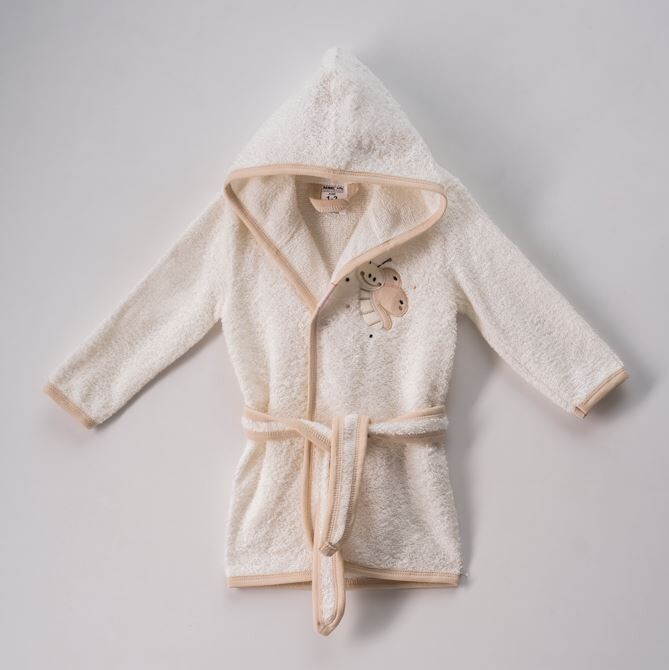 Wholesale Baby Unisex Bathrobe 0-24M Ramel Kids 1072-490 - 1