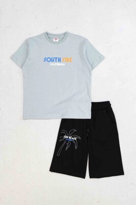 Wholesale Boys 2-Pieces T-shirt and Short Set 4-9Y DMB Boys&Girls 1081-7567 Mint Green 
