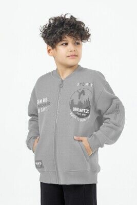 Wholesale Boys Cardigan 9-14Y DMB Boys&Girls 1081-4992 Gray