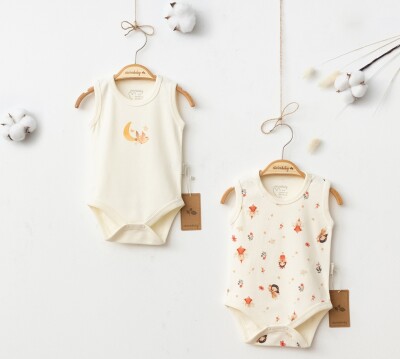 Wholesale Cotton 2-Piece Bodysuit for Baby Girls 3-9M Ciccimbaby 1043-5074 - Ciccimbaby