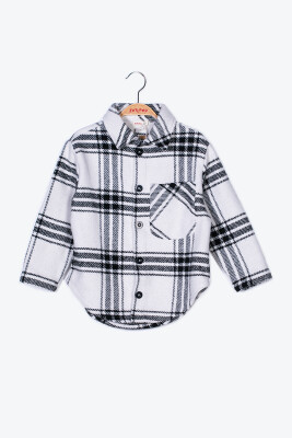 Wholesale Girl Plaıd Patterned Shirt 3-12Y Zeyland 1070-ZK24-136281 - Zeyland