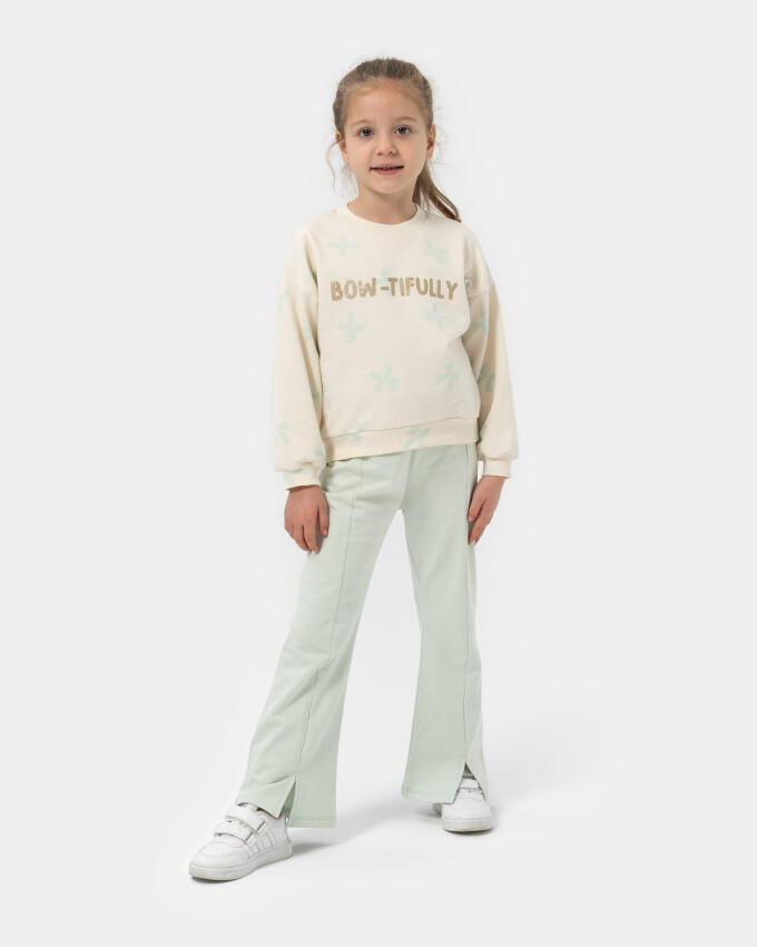 Wholesale Girls 2-Piece Set With Pants 4-7Y Bupper Kids 1053-25119 - 3