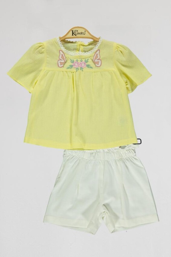 Wholesale Girls 2-piece Shorts and Blouse 2-5Y Kumru Bebe 1075-4108 - 1