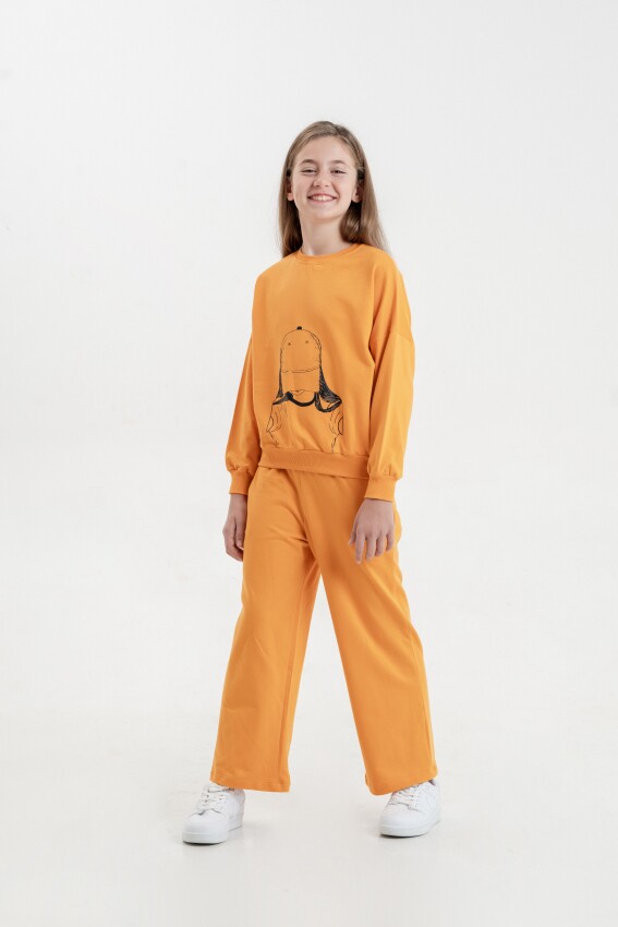 Wholesale Girls 2-Piece Tracksuit Set 7-10Y Matmazel 2021-8014 - 2