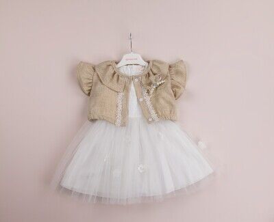 Wholesale Girls 2-Piece Tulle Dress and Jacket Set 1-4Y BabyRose 1002-4039 - 2