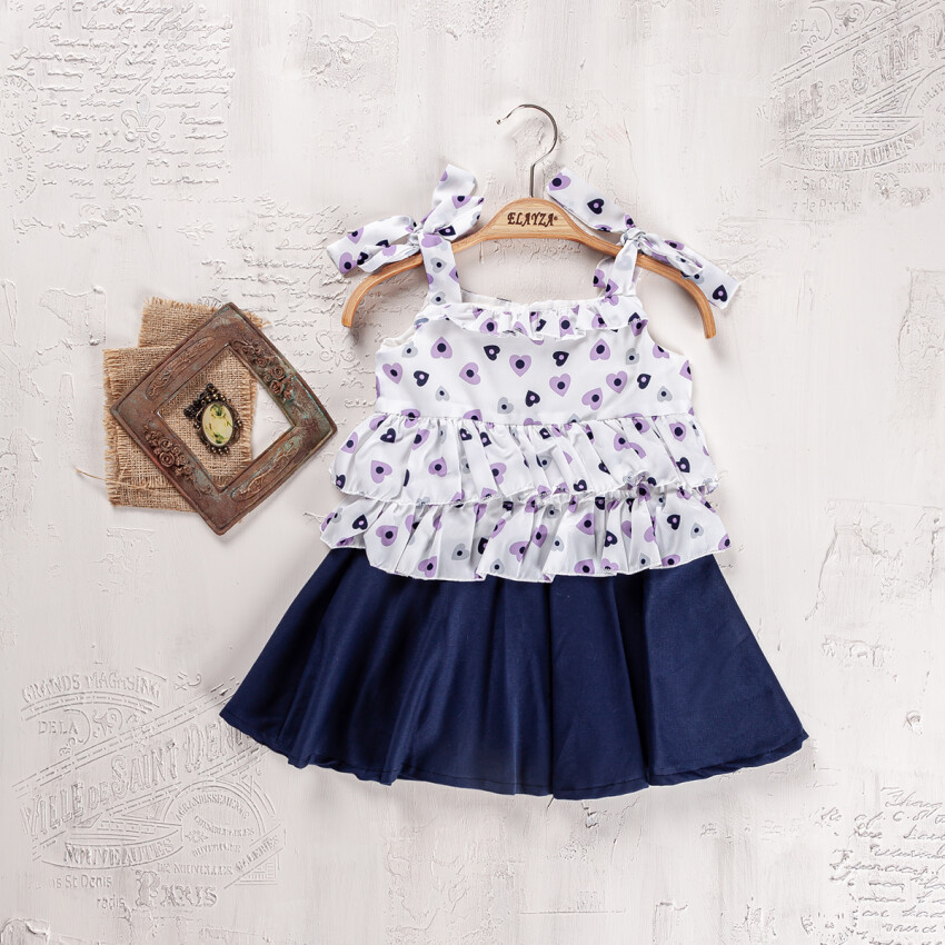 Wholesale Girls 2-Pieces Halter Blouse and Skirt Set 2-5Y Elayza 2023-2278 - 1
