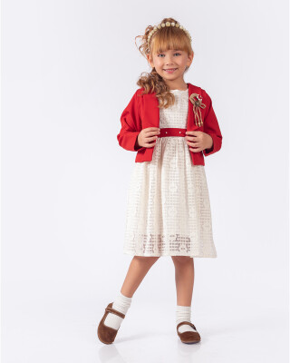 Wholesale Girls 2-Pieces Jacket and Dress Set 5-8Y Elayza 2023-2258 - Elayza