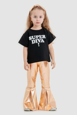 Wholesale Girls 2-Pieces T-shirt and Pants Set 2-5Y Tuffy 1099-1025 - Tuffy