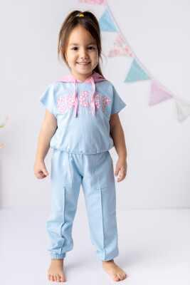 Wholesale Girls 2-Pieces Tracksuit Set 3-14Y Zeyland 1070-241Z4TGL71 Blue