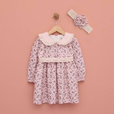 Wholesale Girl's Bandana Dress 9-24M Lilax 1049-6546 - 2