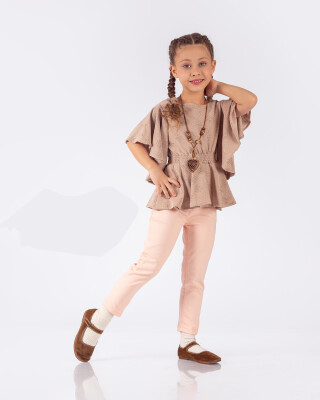 Wholesale Girls Blouse and Trouser Set 5-8Y Elayza 2023-2262 - Elayza