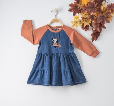 Wholesale Girls Dress 3-6Y Busra Bebe 1016-22265 - Büşra Bebe
