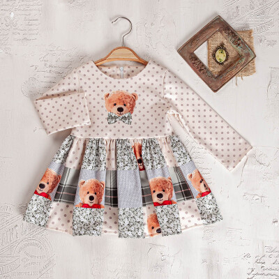 Wholesale Girls Dress 9-24M Elayza 2023-23103 Green