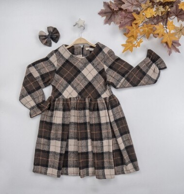 Wholesale Girls Dress with Accessory 7-10Y Busra Bebe 1016-22262 - Büşra Bebe