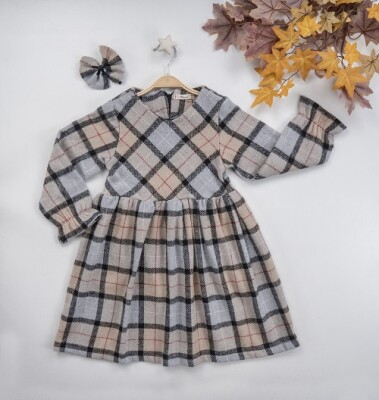 Wholesale Girls Dress with Accessory 7-10Y Busra Bebe 1016-22262 - Büşra Bebe (1)