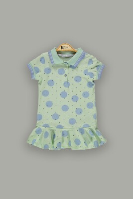 Wholesale Girls Patterned Dress 2-5Y Kumru Bebe 1075-3744 - 1
