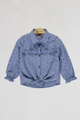 Wholesale Girls Shirt 10-13Y Kumru Bebe 1075-4074 Indigo