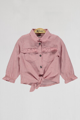 Wholesale Girls Shirt 10-13Y Kumru Bebe 1075-4074 Dusty Rose