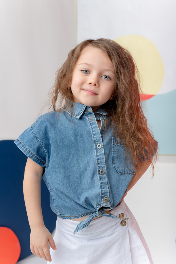 Wholesale Girls Shirt 3-14Y Zeyland 1070-251Z4DNM81 - 1
