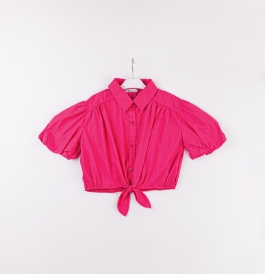 Wholesale Girls Shirts 11-14Y Büşra Bebe 1016-24151 Fuschia