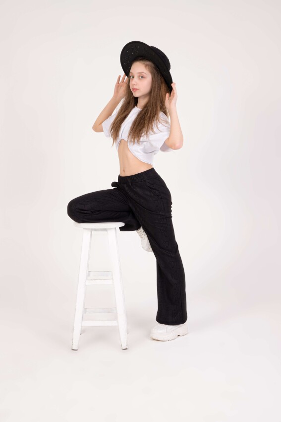 Wholesale Girl's Sweatpants 13-16Y Nickel 2060-20201-3 - 1