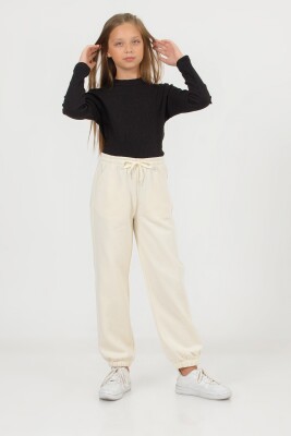 Wholesale Girls Sweatpants 9-14Y DMB Boys&Girls 1081-9713 Cream