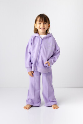 Wholesale Girls Tracksuit Set 3-14Y Zeyland 1070-241Z4TCU71 Lilac