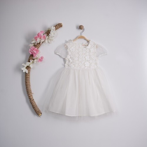 Wholesale Girls Tulle Dress 3-6Y Büşra Bebe 1016-23113 - 1