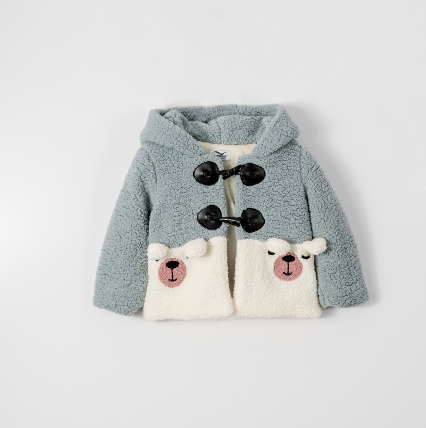 Wholesale Girls Welsoft Sherpa Cardigan 9-48M Verscon 2031-6169 - 4