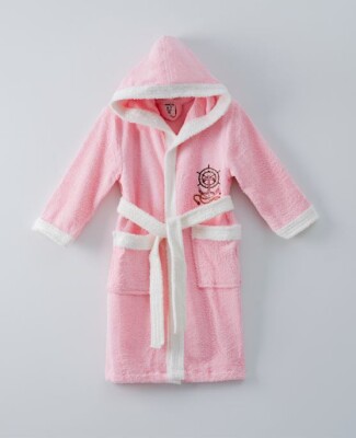 Wholesale Kids Bathrobe 9-12Y Ramel Kids 1072-471RENKLI - Ramel Kids (1)