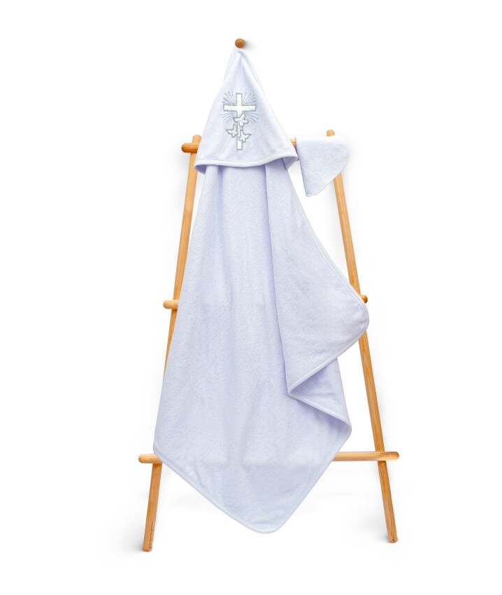 Wholesale Kids Unisex 2-Piece Set with Scrub Mitt and Towel 80x80cm Babyline 2015-9-361 - 4