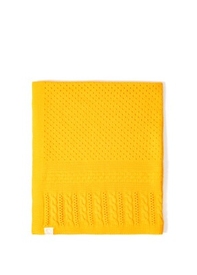 Wholesale Organic Cotton Knitted Baby Blanket 0-36M Uludağ Triko 1061-21005 Orange
