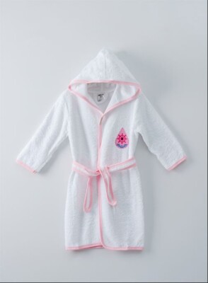 Wholesale Unisex Kids Bathrobe 5-8Y Ramel Kids 1072-407 - Ramel Kids (1)
