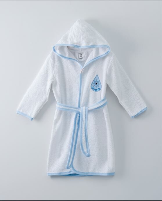 Wholesale Unisex Kids Bathrobe 5-8Y Ramel Kids 1072-407 - 1