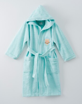 Wholesale Unisex Kids Bathrobe 9-12Y Ramel Tekstil 1072-404 - 3
