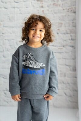 Wholesale Unisex Kids Sweatshirt 3-14Y Zeyland 1070-242Z1ETA61 Anthracite Color